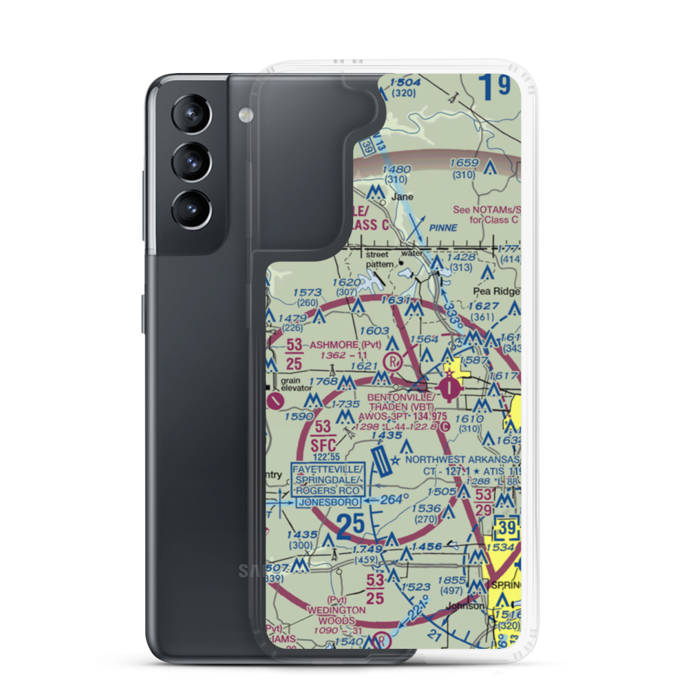 Ashmore Field (2AR5) VFR Sectional Samsung Case Samsung Galaxy S21 model shown