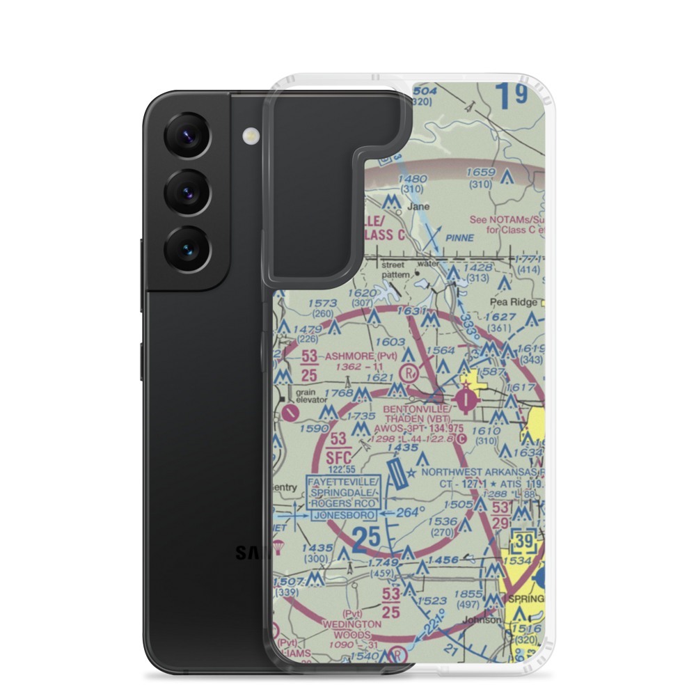 Ashmore Field (2AR5) VFR Sectional Samsung Case Samsung Galaxy S22 model shown