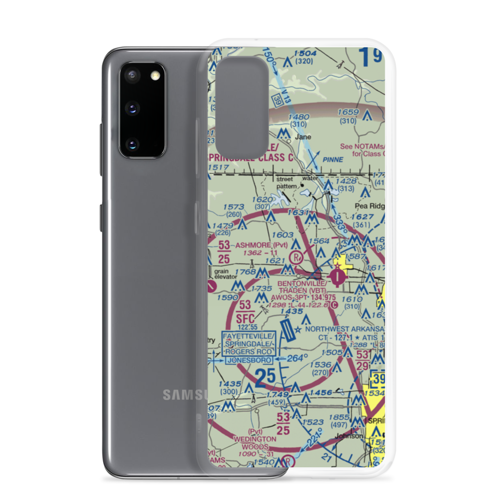 Ashmore Field (2AR5) VFR Sectional Samsung Case Samsung Galaxy S20 model shown