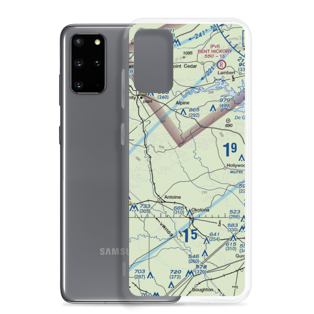 Ashworth Airport (41AR) VFR Sectional Samsung Case Samsung Galaxy S20 Plus model shown