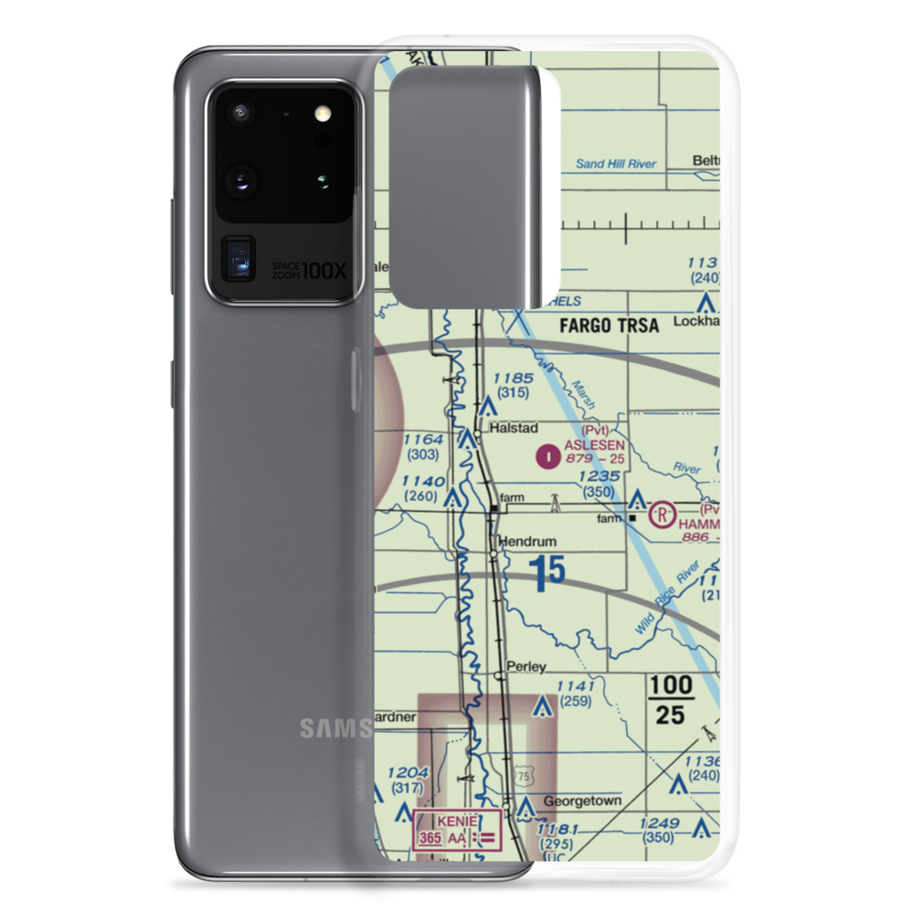 Aslesen Airport (8MN2) VFR Sectional Samsung Case Samsung Galaxy S20 Ultra model shown