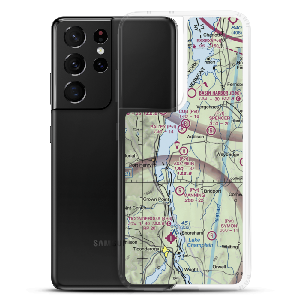 Ass-Pirin Acres Airport (VT11) VFR Sectional Samsung Case Samsung Galaxy S21 Ultra model shown
