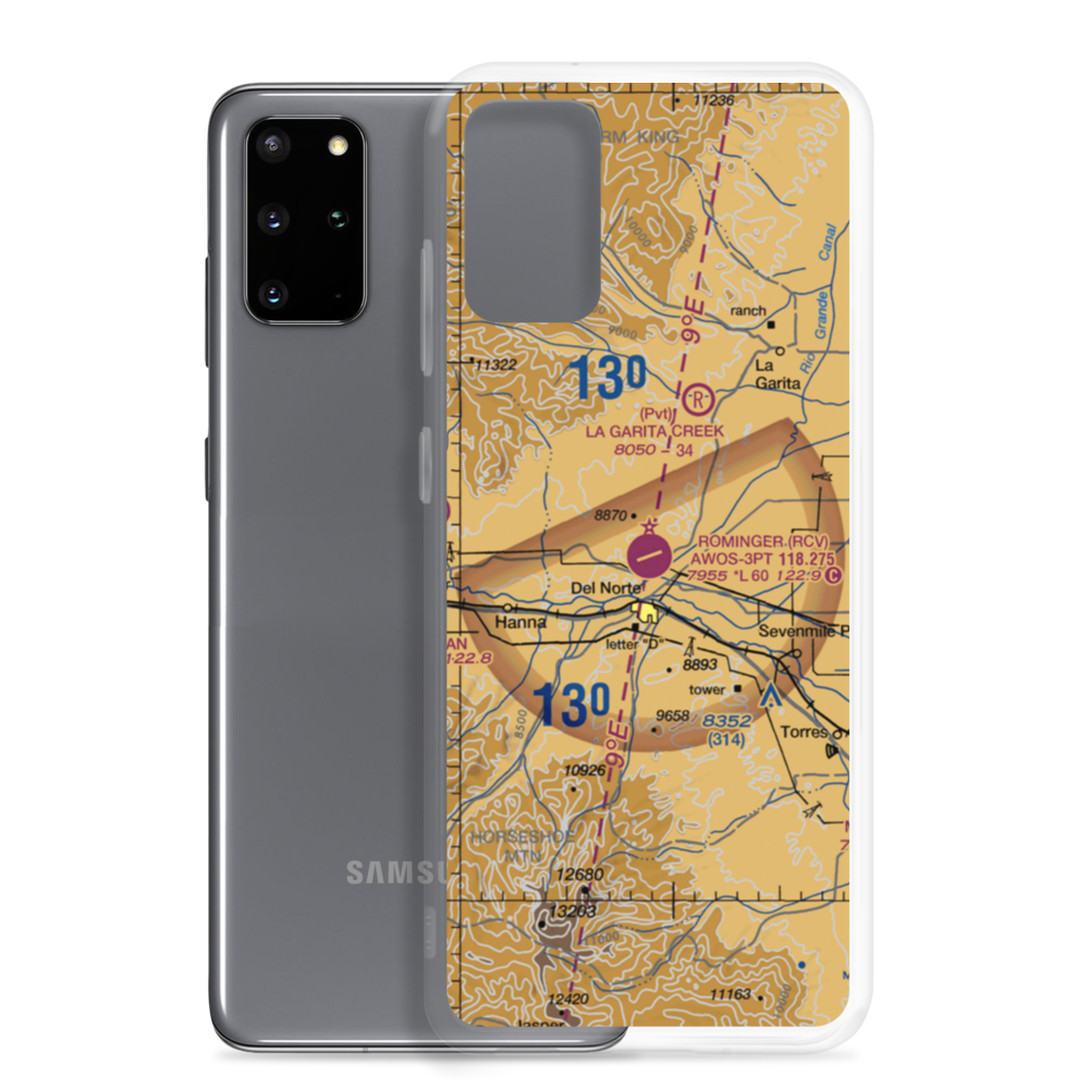 Astronaut Kent Rominger Airport (RCV) VFR Sectional Samsung Case Samsung Galaxy S20 Plus model shown