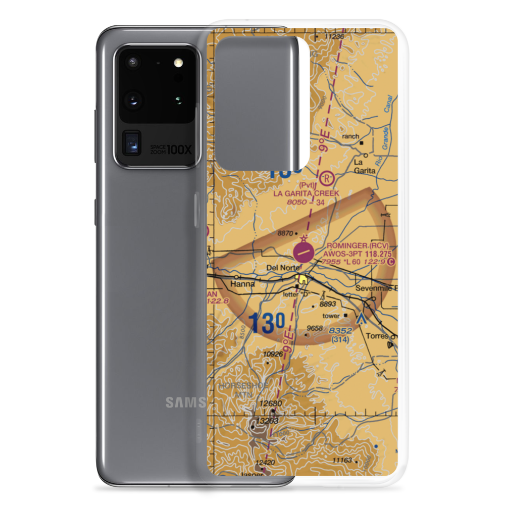 Astronaut Kent Rominger Airport (RCV) VFR Sectional Samsung Case Samsung Galaxy S20 Ultra model shown