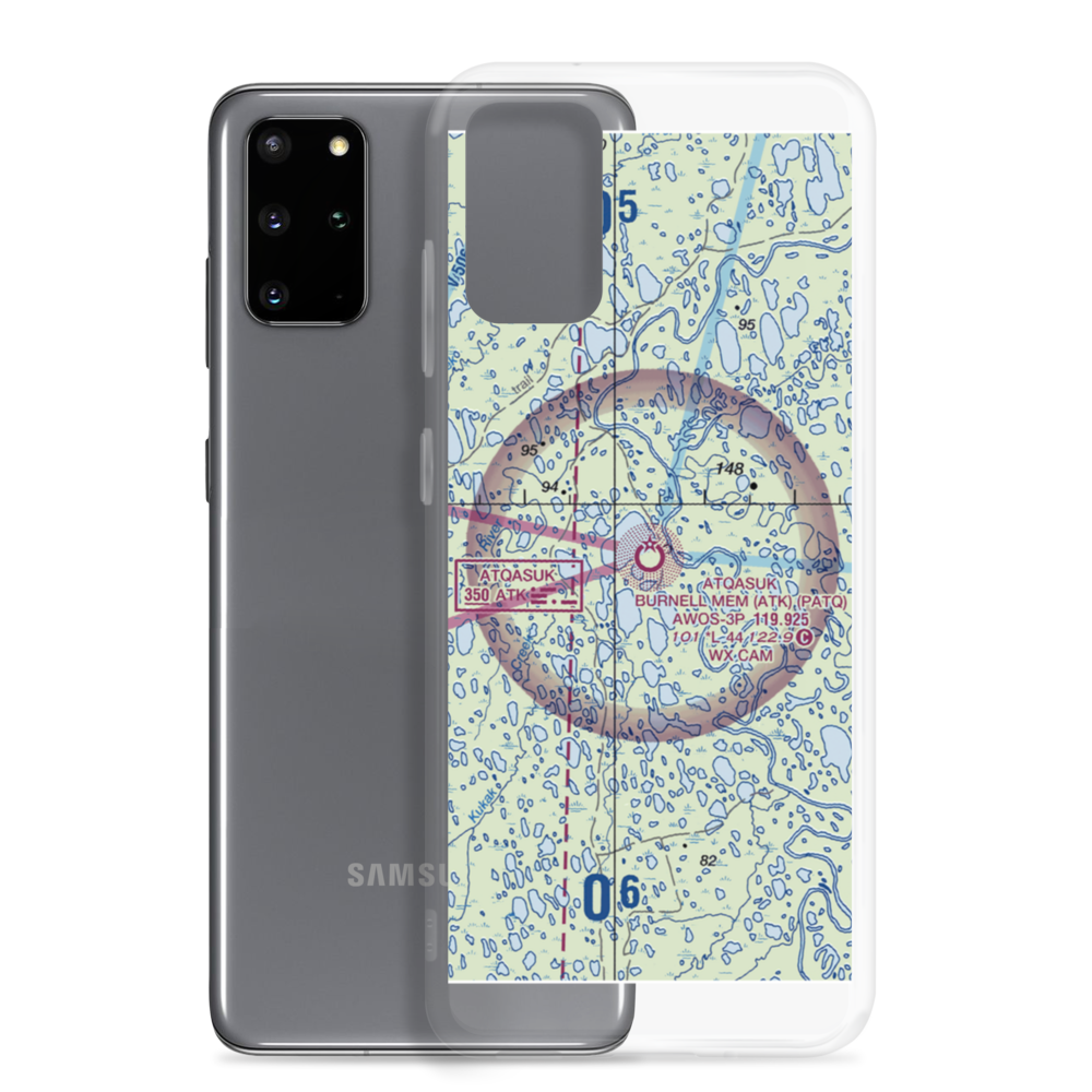 Atqasuk Edward Burnell Sr Memorial Airport (ATK) VFR Sectional Samsung Case Samsung Galaxy S20 Plus model shown