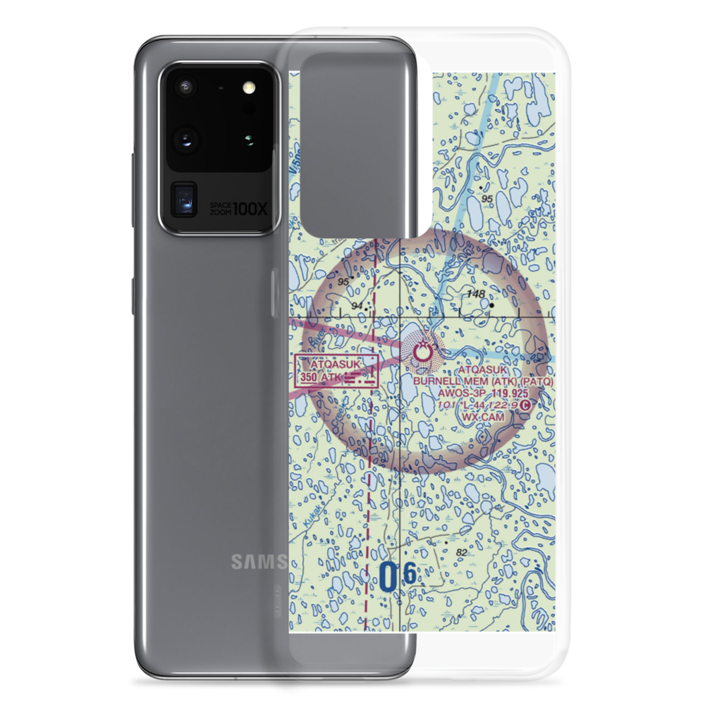 Atqasuk Edward Burnell Sr Memorial Airport (ATK) VFR Sectional Samsung Case Samsung Galaxy S20 Ultra model shown