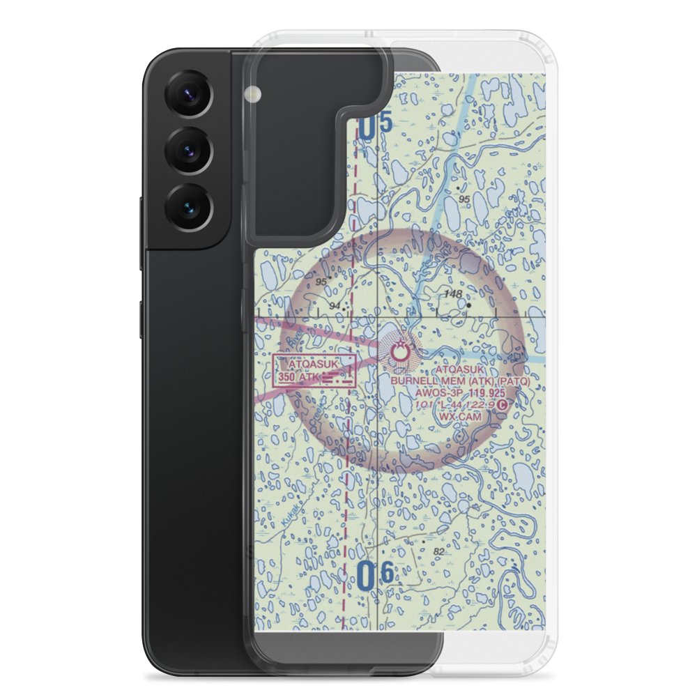 Atqasuk Edward Burnell Sr Memorial Airport (ATK) VFR Sectional Samsung Case Samsung Galaxy S22 Plus model shown