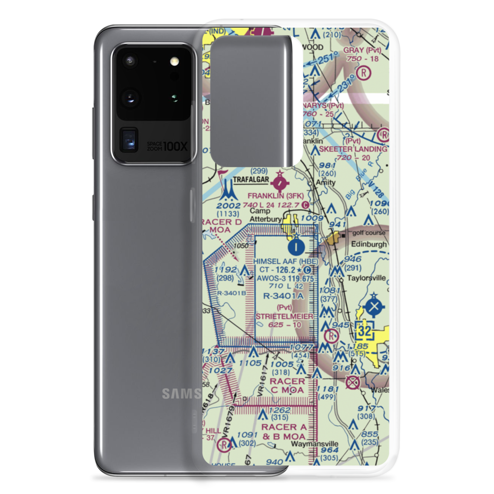 Atterbury Field (Camp Atterbury) (11II) VFR Sectional Samsung Case Samsung Galaxy S20 Ultra model shown