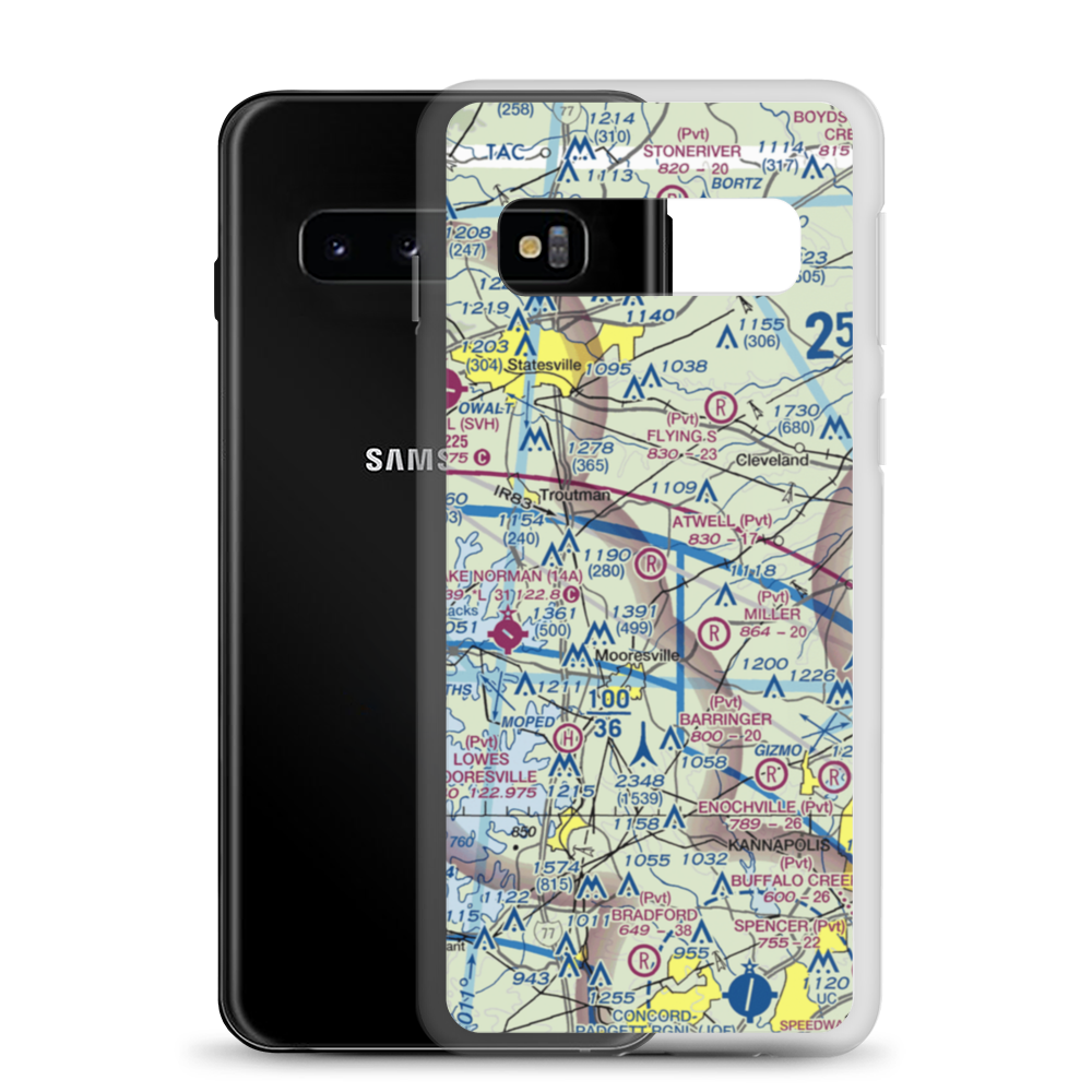 Atwell Airport (1NC2) VFR Sectional Samsung Case Samsung Galaxy S10 model shown