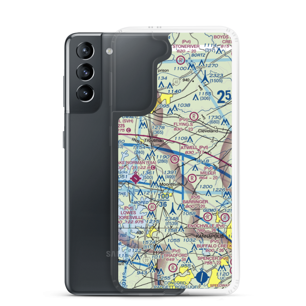 Atwell Airport (1NC2) VFR Sectional Samsung Case Samsung Galaxy S21 model shown