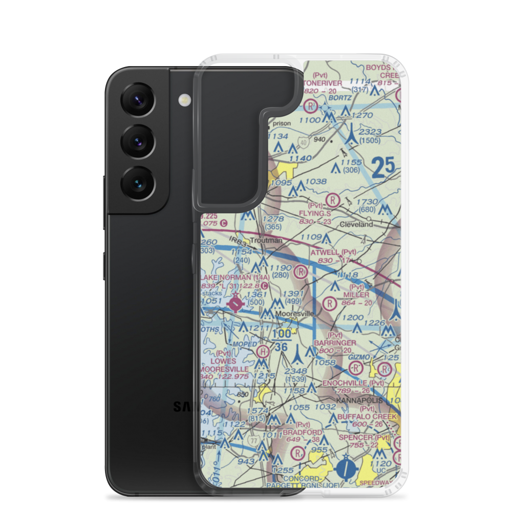 Atwell Airport (1NC2) VFR Sectional Samsung Case Samsung Galaxy S22 model shown