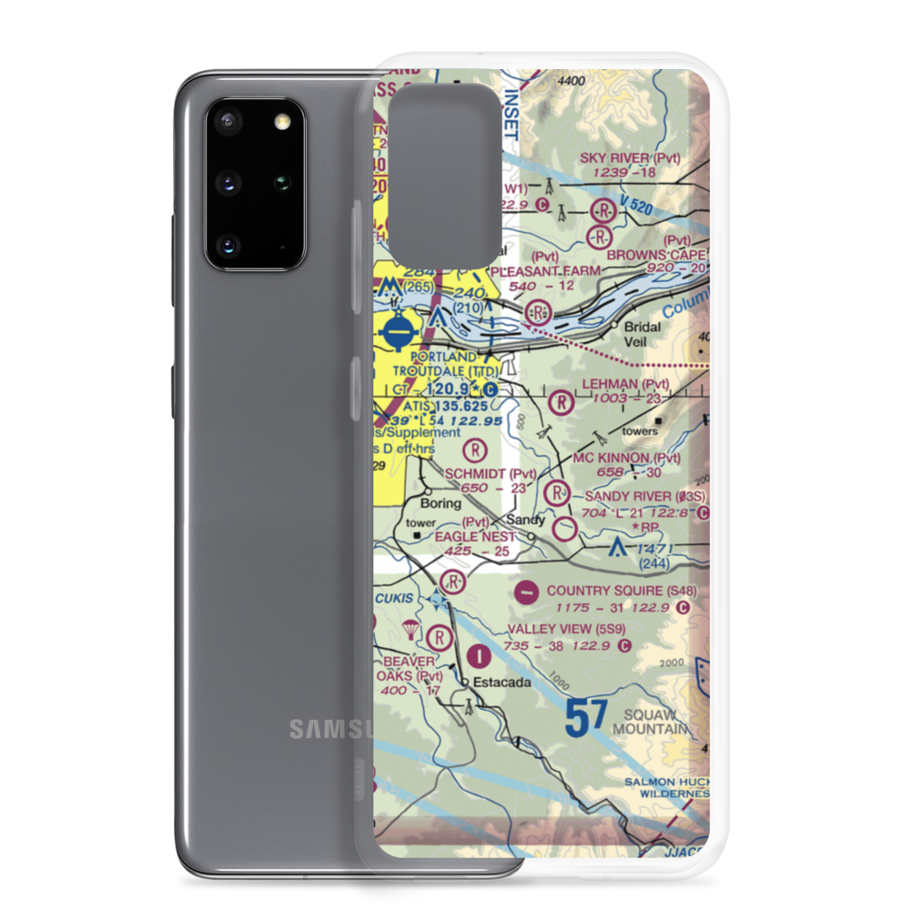 Auberge Des Fleurs Airport (4OR6) VFR Sectional Samsung Case Samsung Galaxy S20 Plus model shown