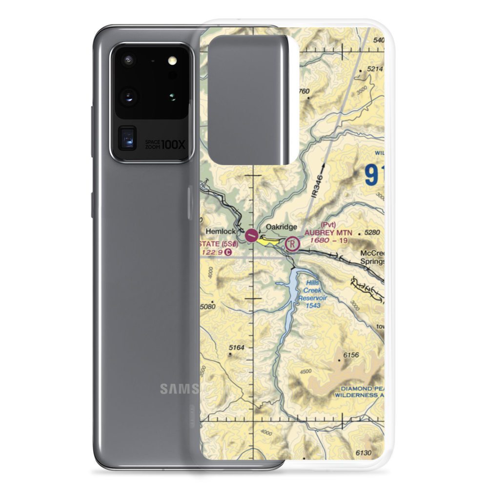 Aubrey Mountain Airstrip (13OR) VFR Sectional Samsung Case Samsung Galaxy S20 Ultra model shown