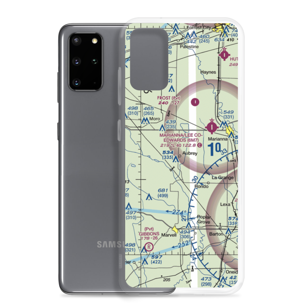 Aubry Field (AUBRY) VFR Sectional Samsung Case Samsung Galaxy S20 Plus model shown