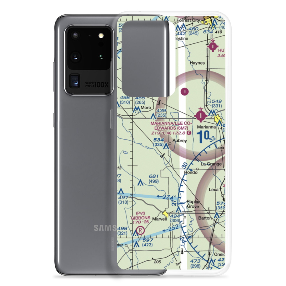 Aubry Field (AUBRY) VFR Sectional Samsung Case Samsung Galaxy S20 Ultra model shown