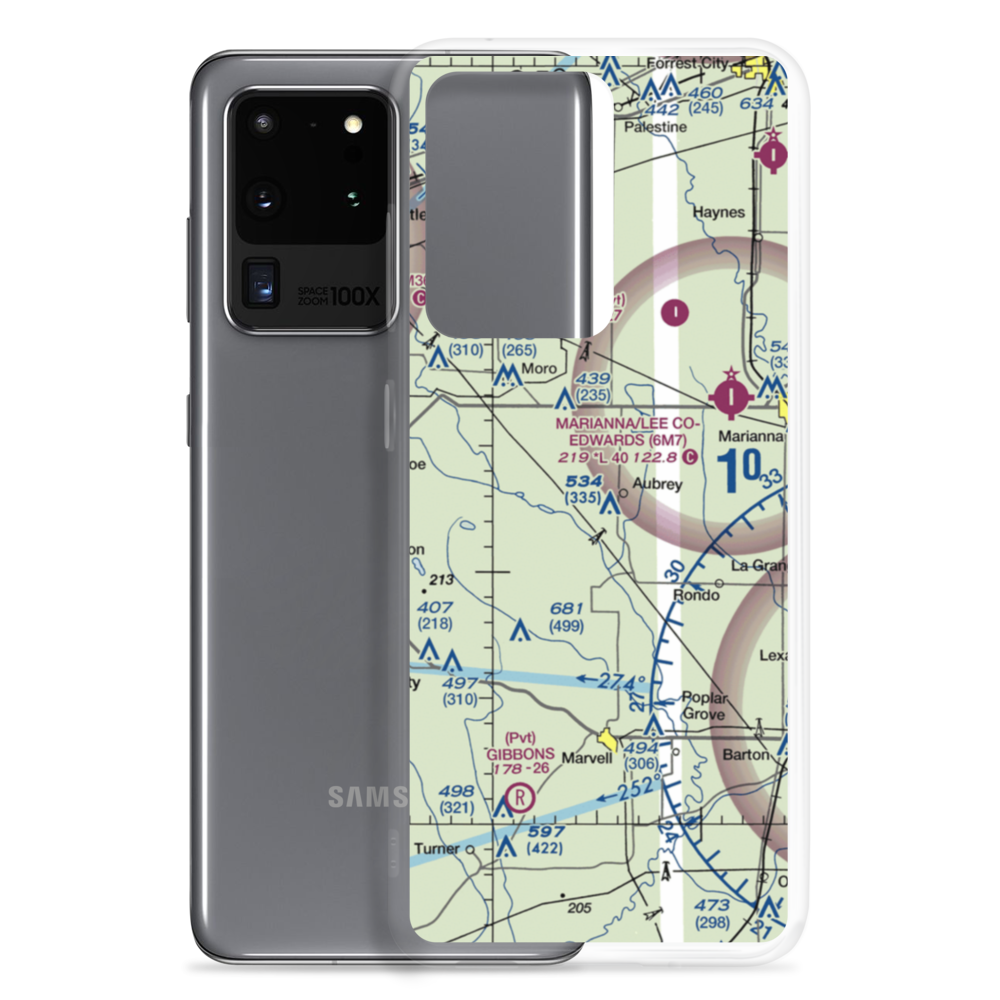 Aubry Field2 (AUBRY2) VFR Sectional Samsung Case Samsung Galaxy S20 Ultra model shown