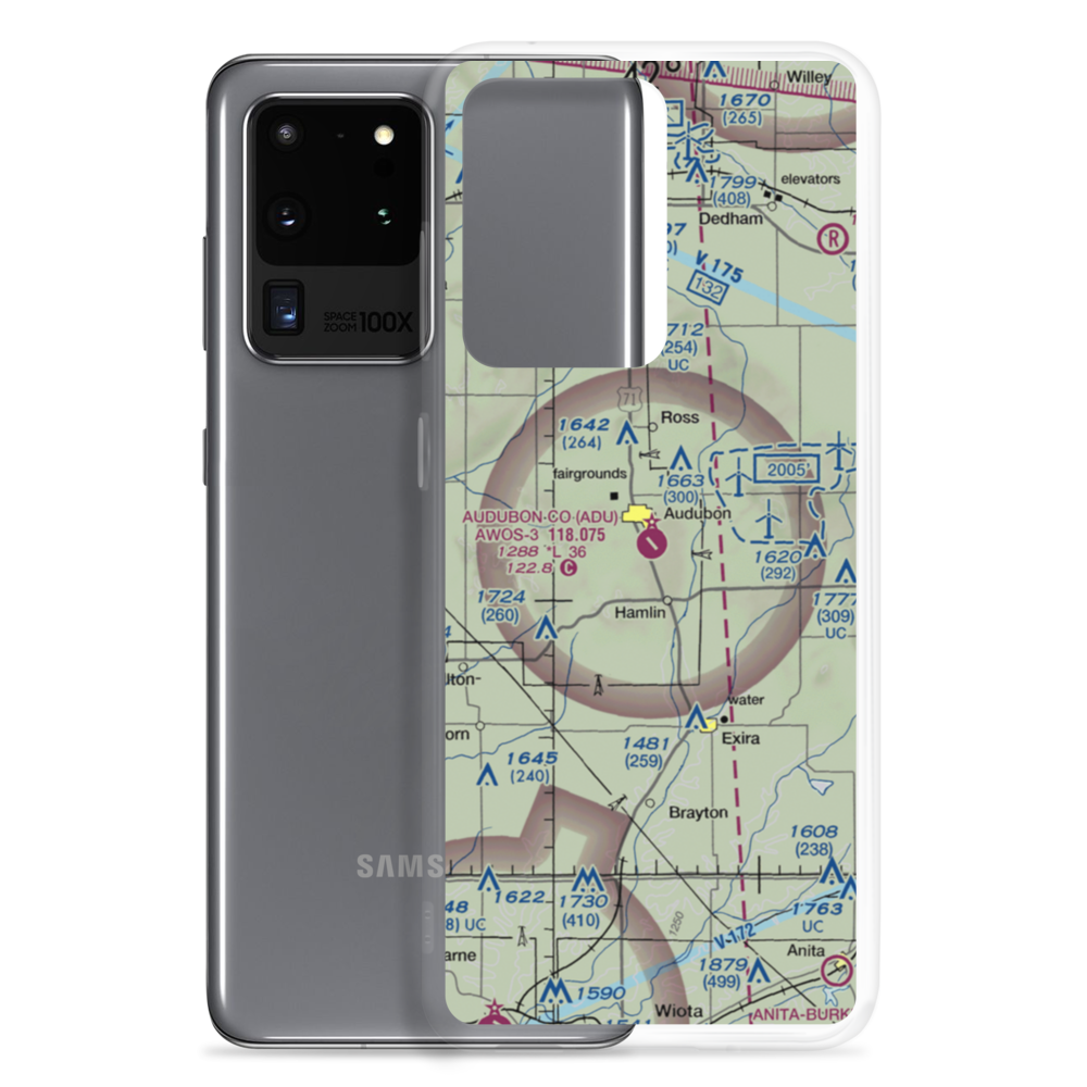 Audubon County Airport (ADU) VFR Sectional Samsung Case Samsung Galaxy S20 Ultra model shown