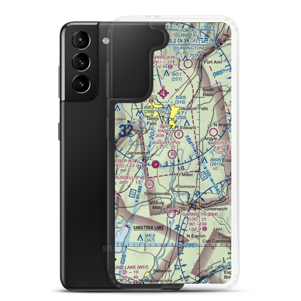 August Field (NK17) VFR Sectional Samsung Case Samsung Galaxy S21 Plus model shown