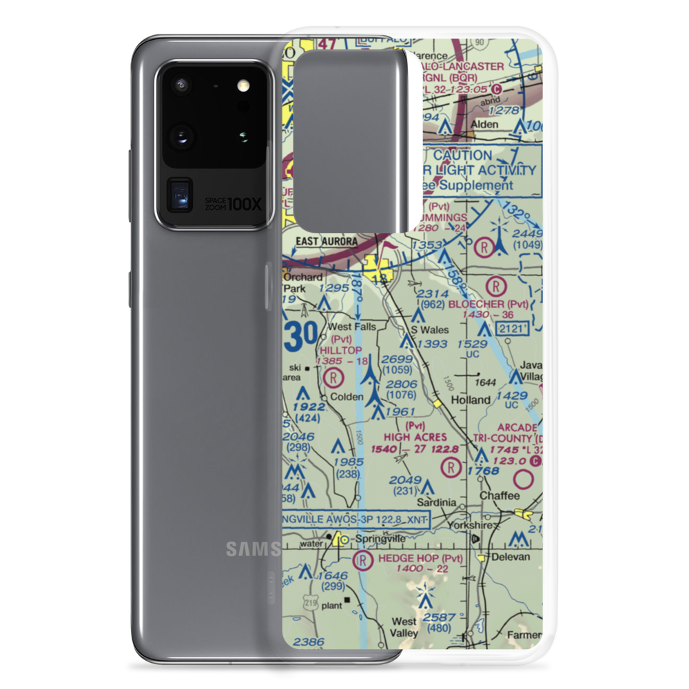 Aurora Balloonport (NY80) VFR Sectional Samsung Case Samsung Galaxy S20 Ultra model shown