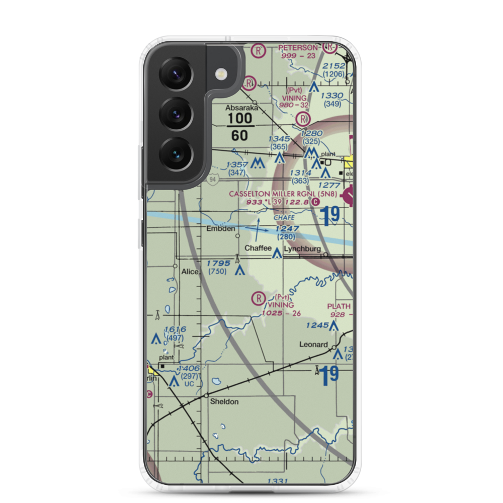 Ausk Strip (8ND5) VFR Sectional Samsung Case Samsung Galaxy S22 Plus model shown