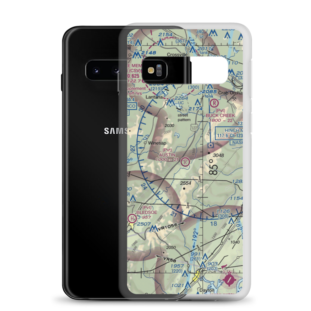 Austin Field (TN66) VFR Sectional Samsung Case Samsung Galaxy S10 model shown