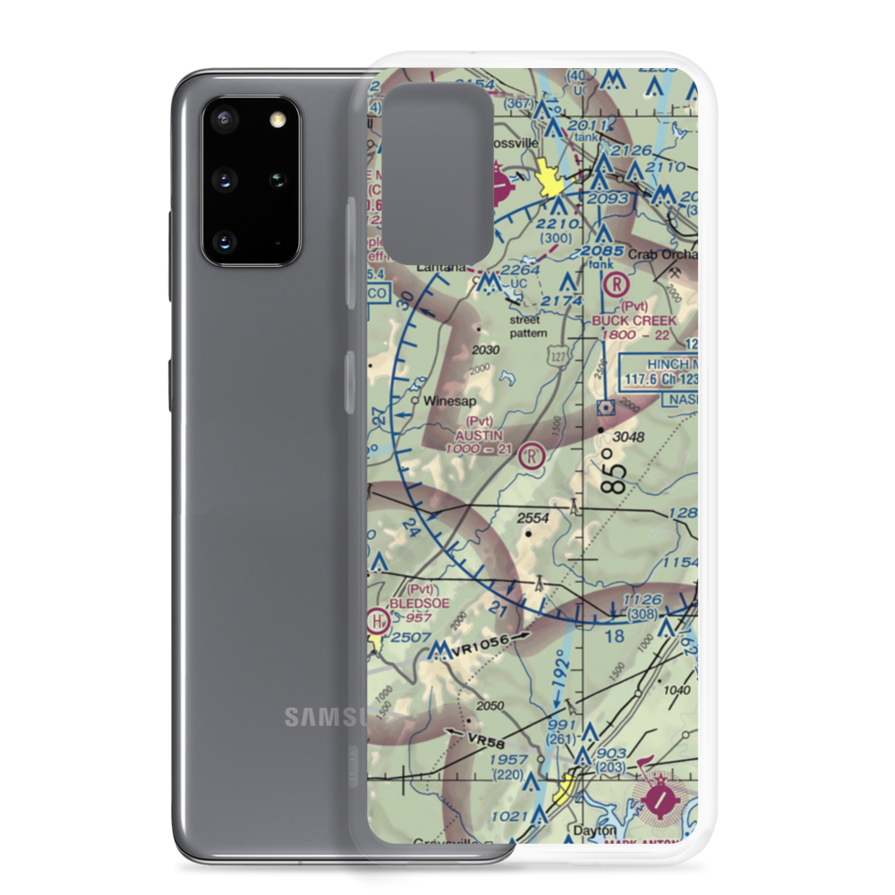 Austin Field (TN66) VFR Sectional Samsung Case Samsung Galaxy S20 Plus model shown