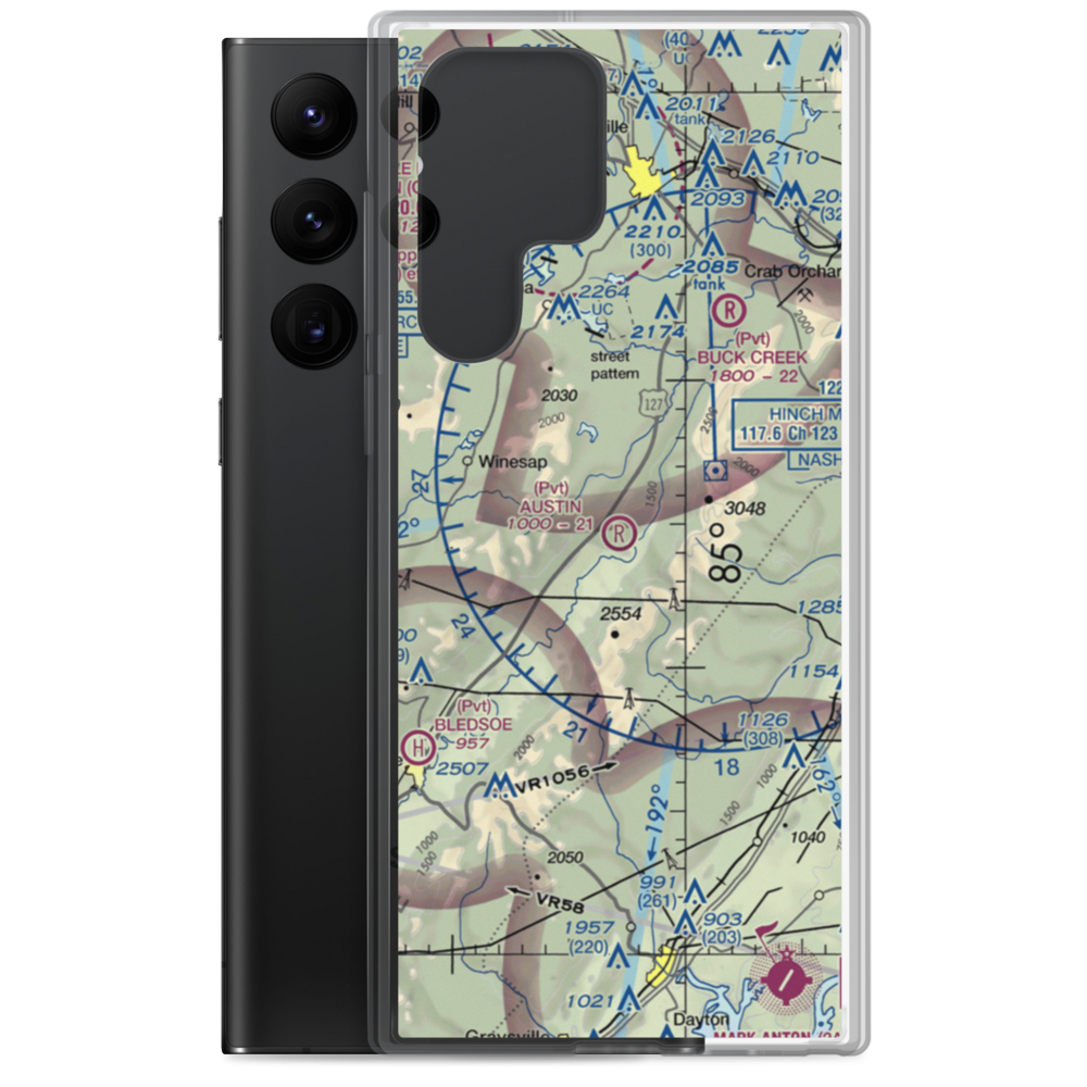 Austin Field (TN66) VFR Sectional Samsung Case Samsung Galaxy S22 Ultra model shown