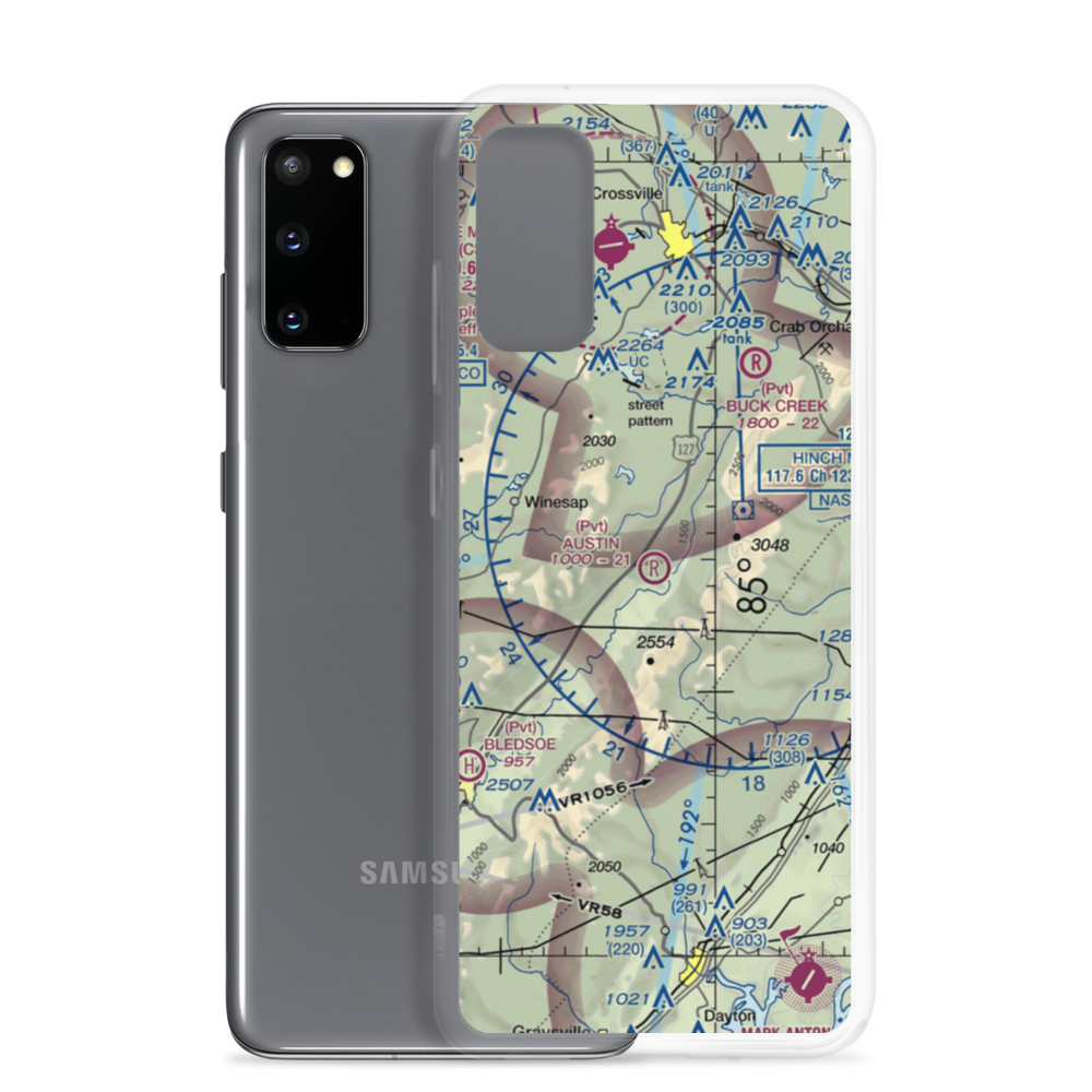 Austin Field (TN66) VFR Sectional Samsung Case Samsung Galaxy S20 model shown