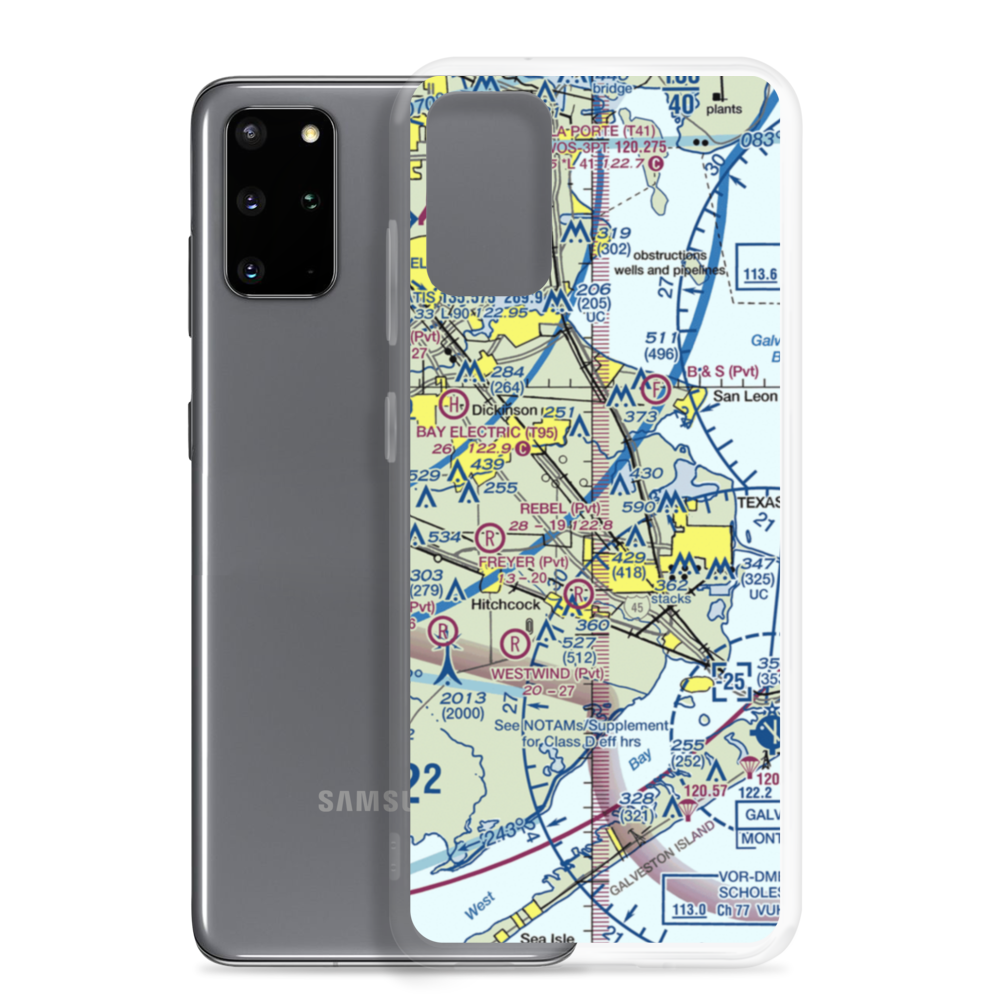 Austinia Airport (TS50) VFR Sectional Samsung Case Samsung Galaxy S20 Plus model shown