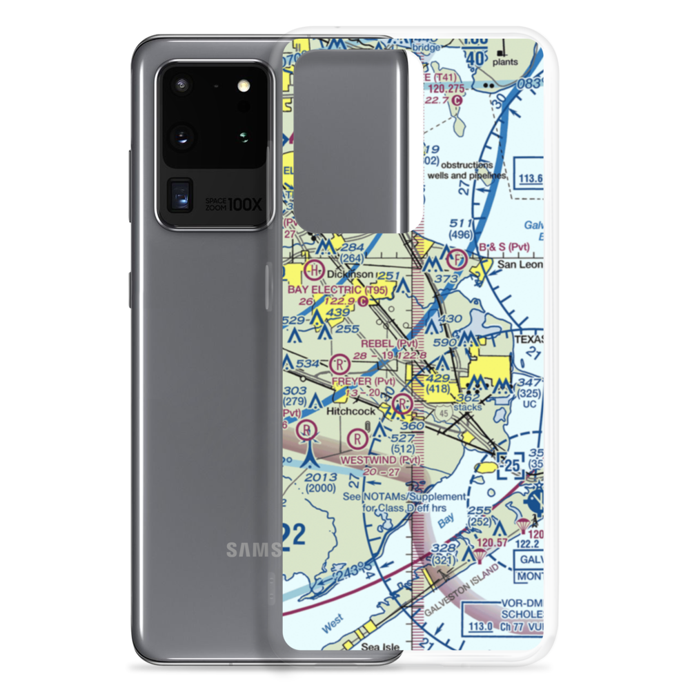 Austinia Airport (TS50) VFR Sectional Samsung Case Samsung Galaxy S20 Ultra model shown