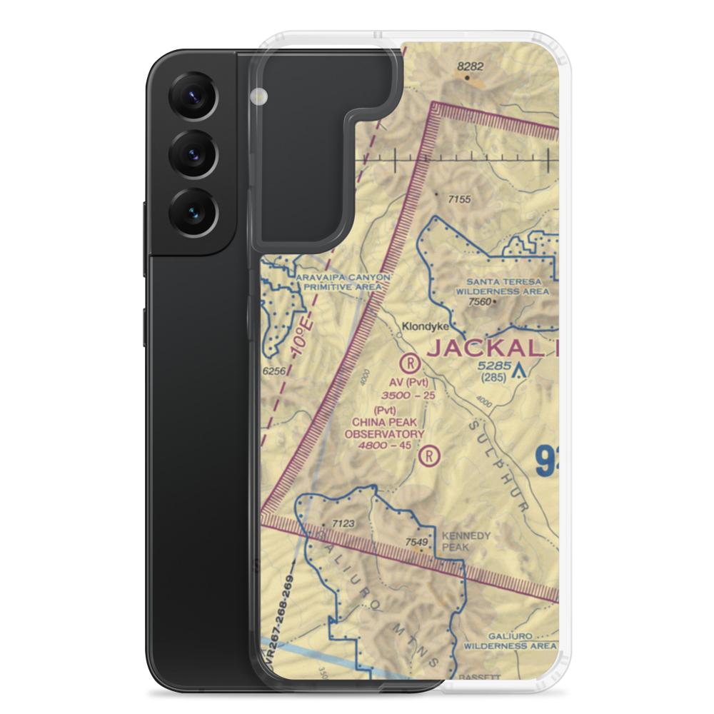 Av Ranch Airport (AN01) VFR Sectional Samsung Case Samsung Galaxy S22 Plus model shown