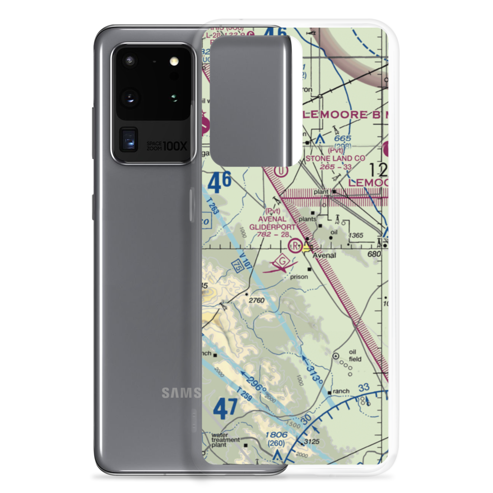 Avenal Gliderport (CA69) VFR Sectional Samsung Case Samsung Galaxy S20 Ultra model shown