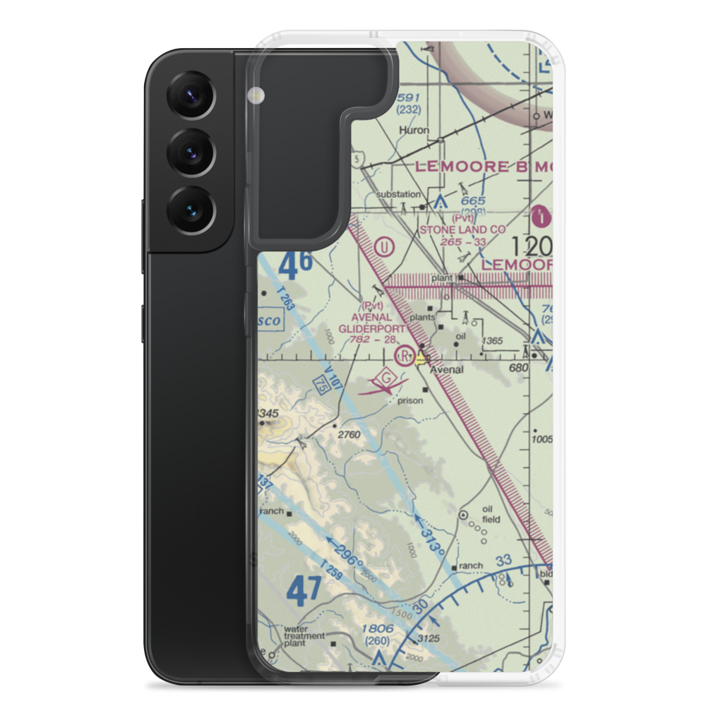 Avenal Gliderport (CA69) VFR Sectional Samsung Case Samsung Galaxy S22 Plus model shown