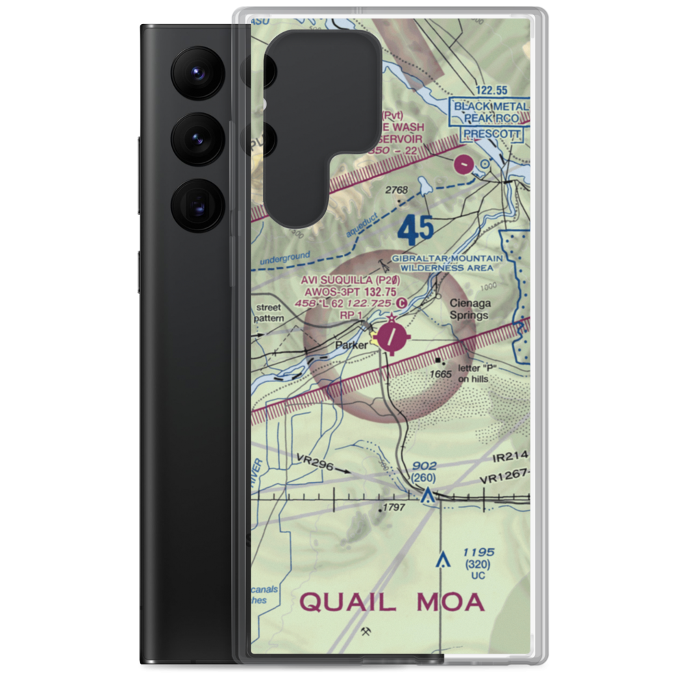 Avi Suquilla Airport (P20) VFR Sectional Samsung Case Samsung Galaxy S22 Ultra model shown