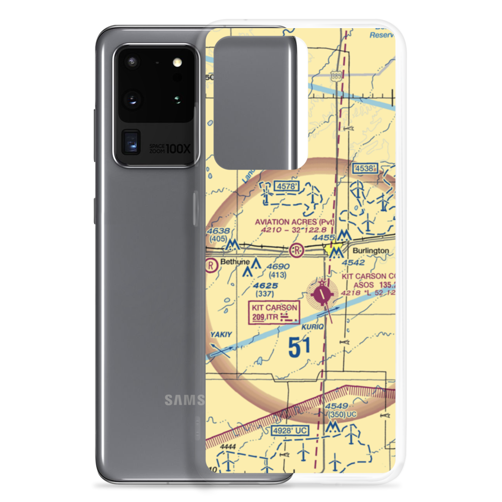 Aviation Acres Airport (23CD) VFR Sectional Samsung Case Samsung Galaxy S20 Ultra model shown