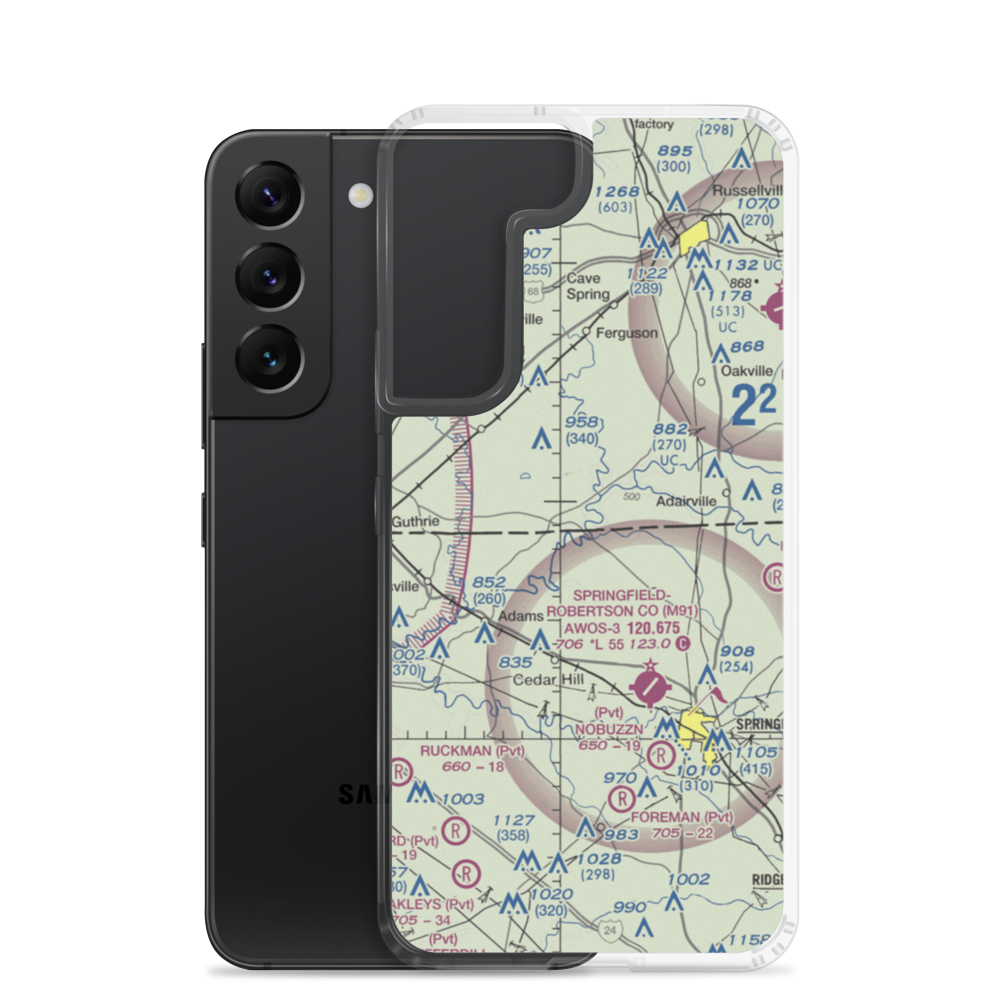Aydelotte STOLport (TN51) VFR Sectional Samsung Case Samsung Galaxy S22 model shown