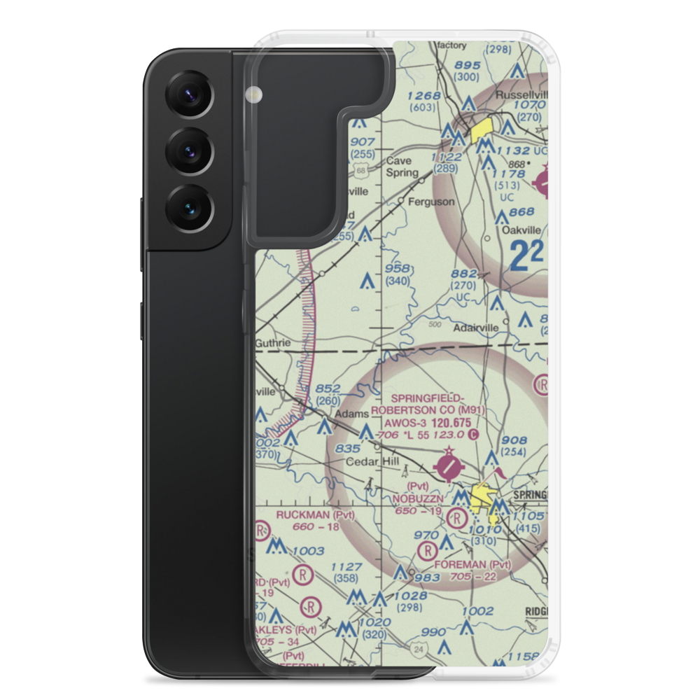Aydelotte STOLport (TN51) VFR Sectional Samsung Case Samsung Galaxy S22 Plus model shown