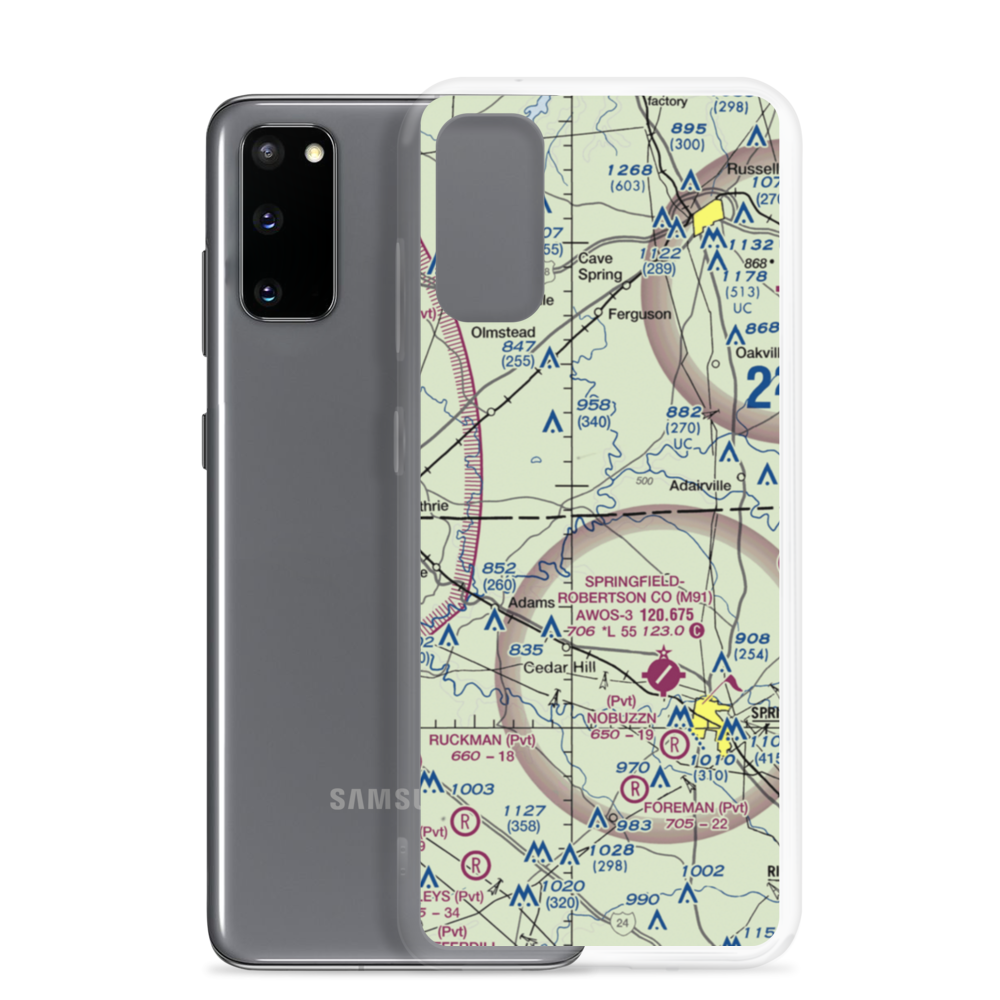 Aydelotte STOLport (TN51) VFR Sectional Samsung Case Samsung Galaxy S20 model shown