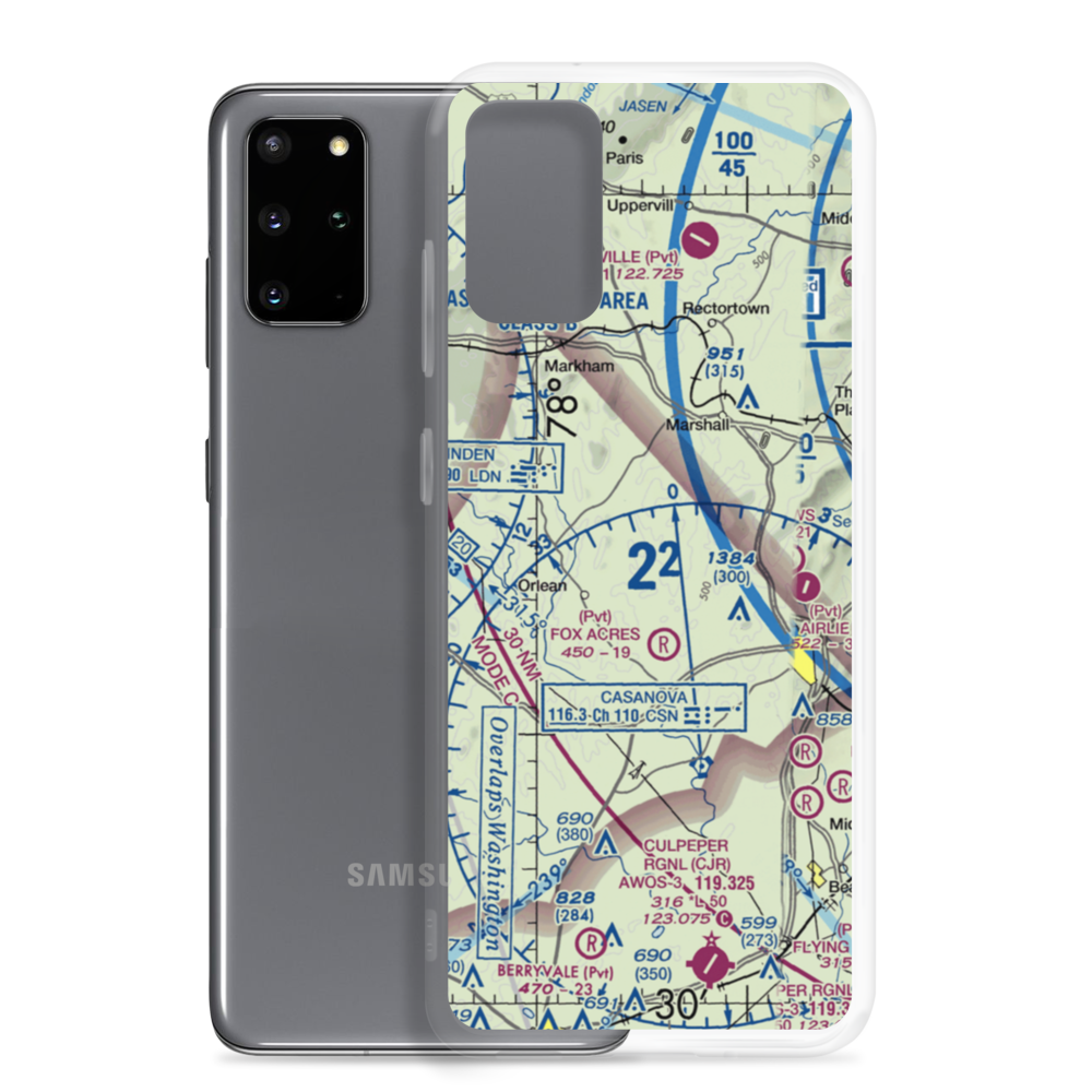 Ayres-Aicp Airport (3VA0) VFR Sectional Samsung Case Samsung Galaxy S20 Plus model shown