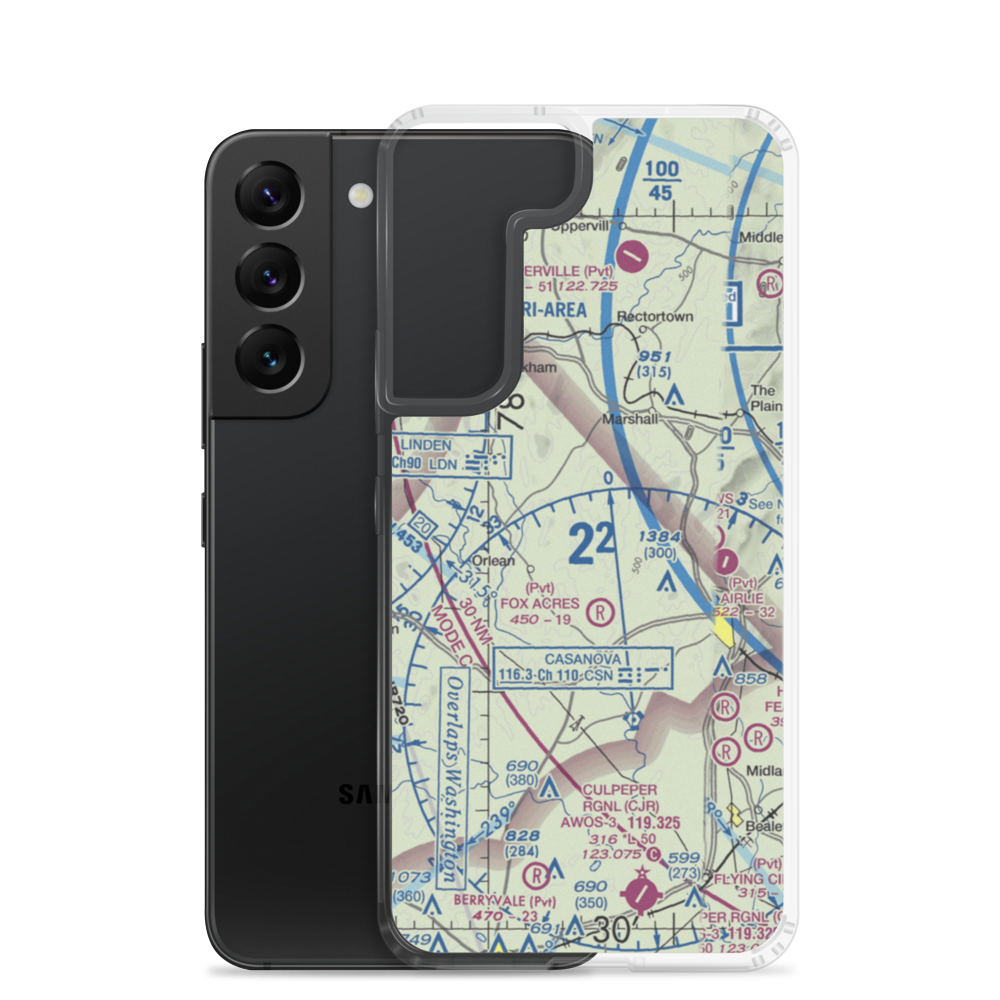 Ayres-Aicp Airport (3VA0) VFR Sectional Samsung Case Samsung Galaxy S22 model shown