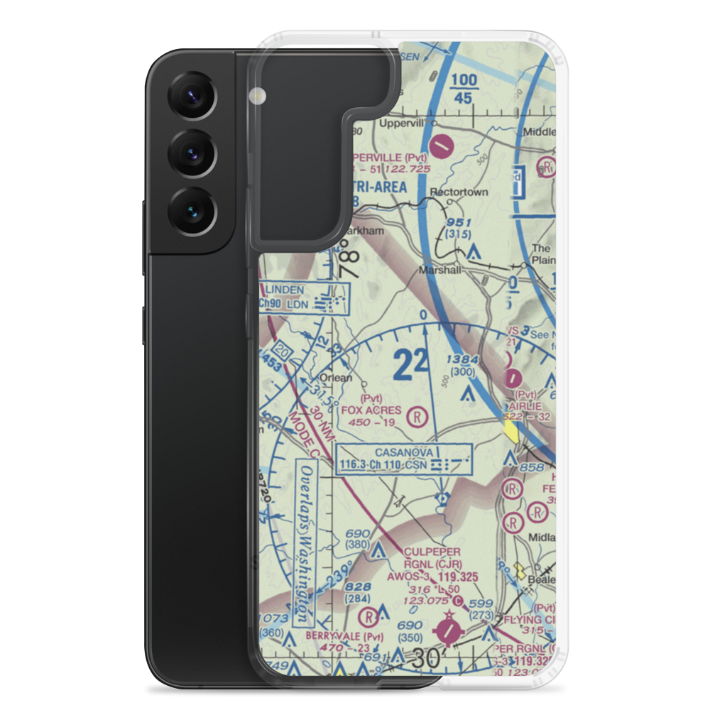 Ayres-Aicp Airport (3VA0) VFR Sectional Samsung Case Samsung Galaxy S22 Plus model shown