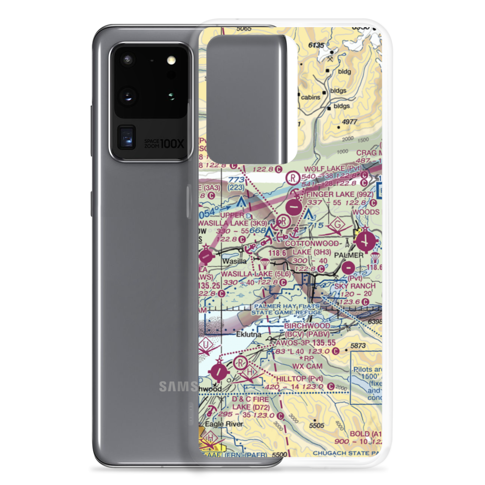 B & B Boys Ranch Airport (3AK6) VFR Sectional Samsung Case Samsung Galaxy S20 Ultra model shown