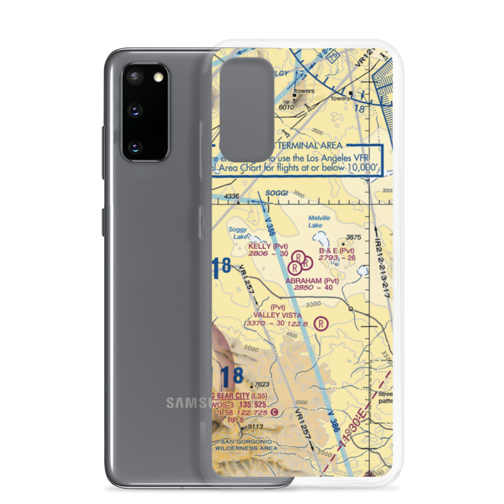 B & E Ranch Airport (2CA8) VFR Sectional Samsung Case Samsung Galaxy S20 model shown