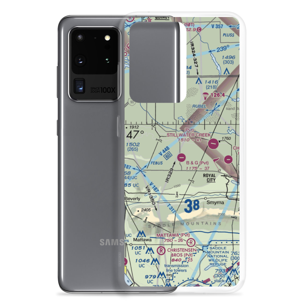 B & G Farms Airport (4WA0) VFR Sectional Samsung Case Samsung Galaxy S20 Ultra model shown