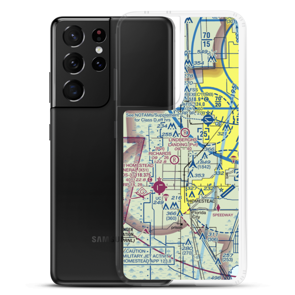 B & L Farms Airport (11FA) VFR Sectional Samsung Case Samsung Galaxy S21 Ultra model shown