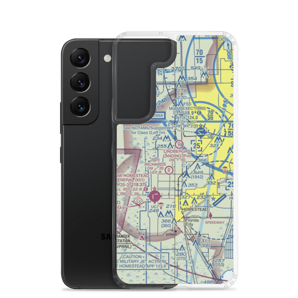 B & L Farms Airport (11FA) VFR Sectional Samsung Case Samsung Galaxy S22 model shown