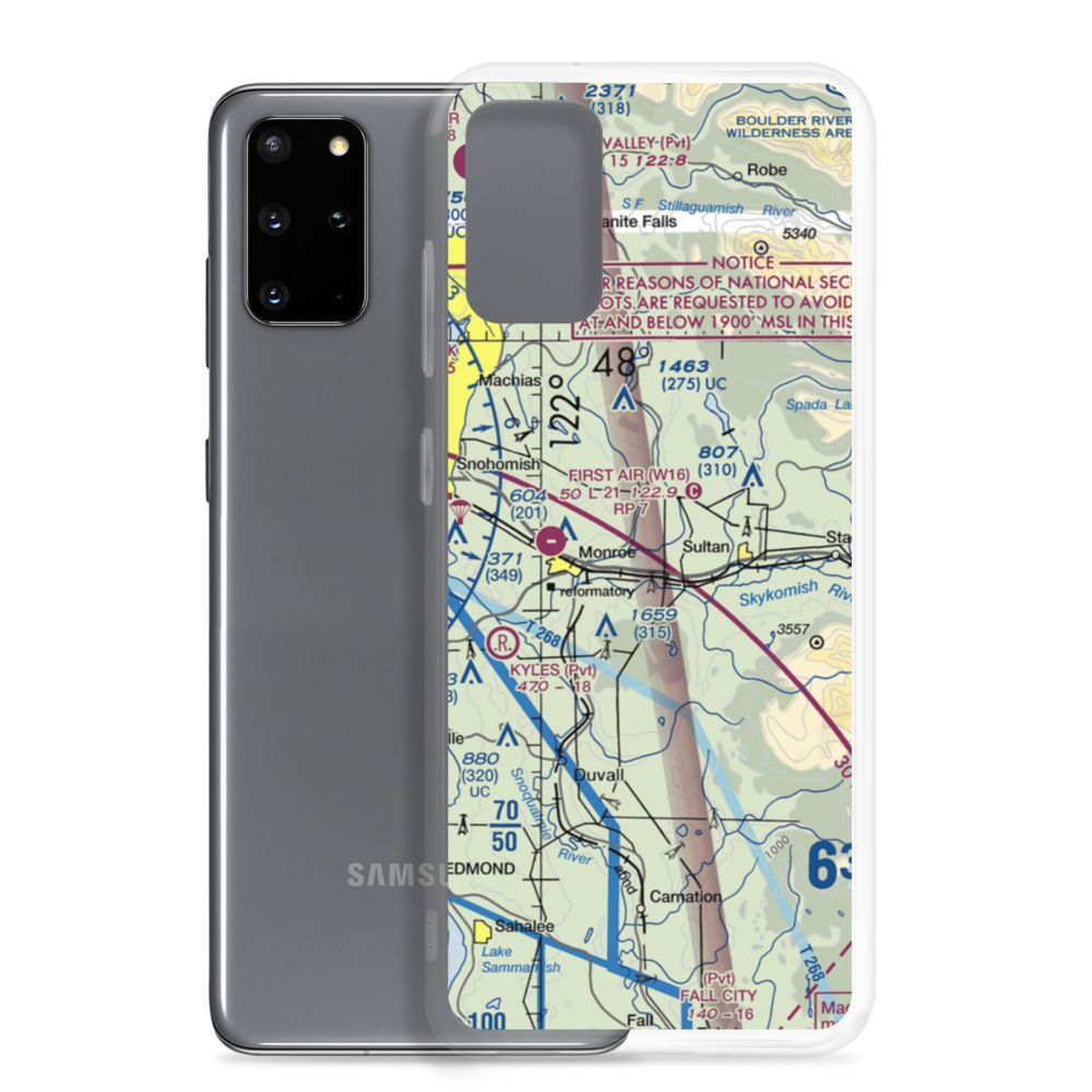 B & M Ranch Airport (5WA2) VFR Sectional Samsung Case Samsung Galaxy S20 Plus model shown