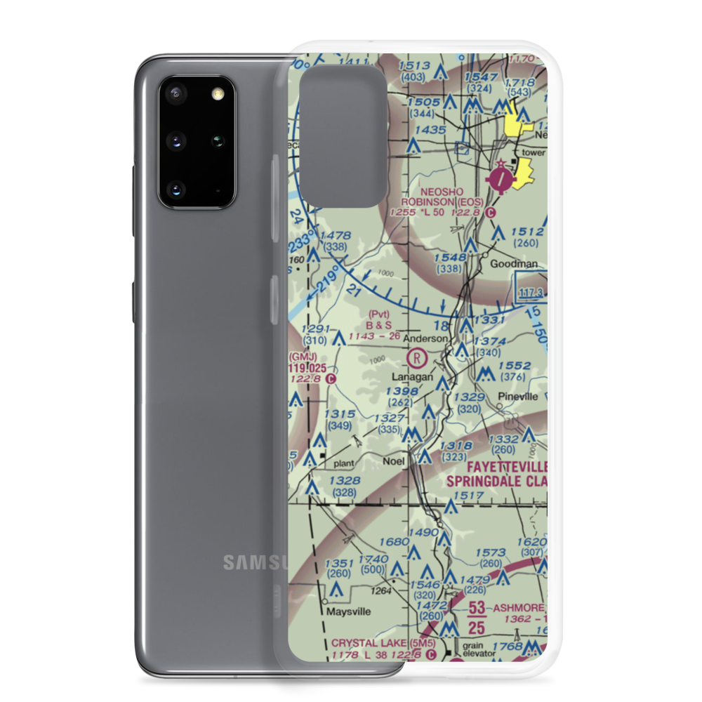 B and S Farms Airfield (MO13) VFR Sectional Samsung Case Samsung Galaxy S20 Plus model shown