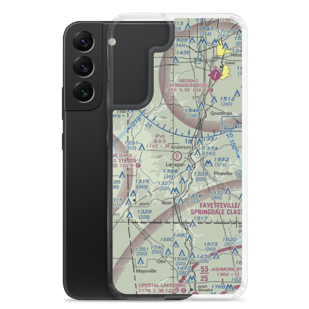 B and S Farms Airfield (MO13) VFR Sectional Samsung Case Samsung Galaxy S22 Plus model shown