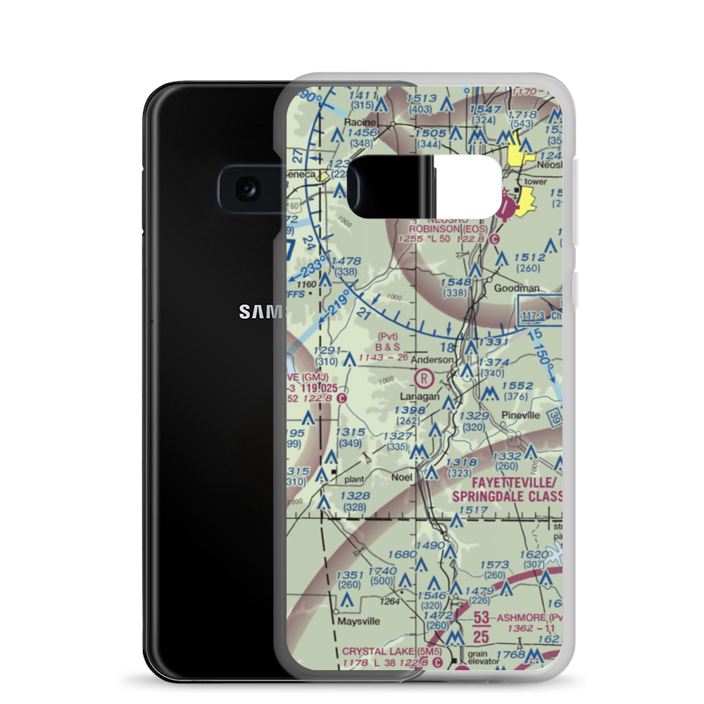 B and S Farms Airfield (MO13) VFR Sectional Samsung Case Samsung Galaxy S10e model shown